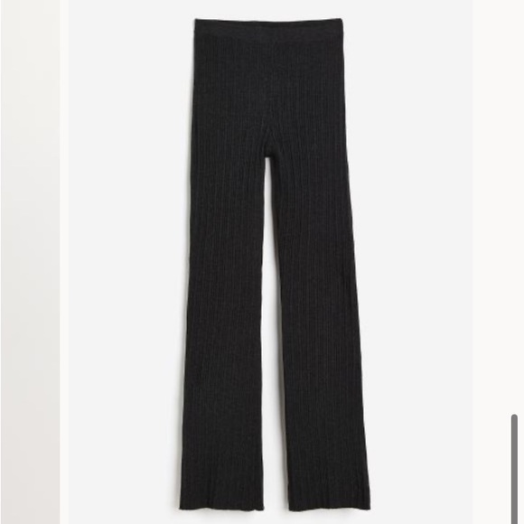 H&M Rib Knit Flare Trousers - Picture 2 of 5